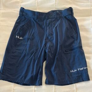 Huk Men's Deep Blue Athletic Shorts